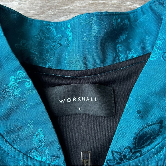 100%  Silk Floral Print Bomber Jacket - Picture 8 of 16